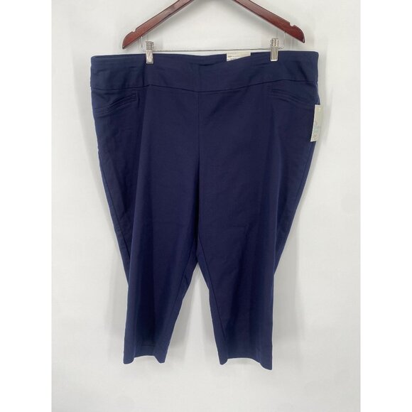 CROFT & BARROW THE EFFORTLESS STRETCH CAPRI MID RISE 24W NWT - Picture 1 of 5